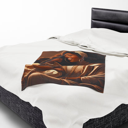 A Mother's Love - Velveteen Plush Blanket