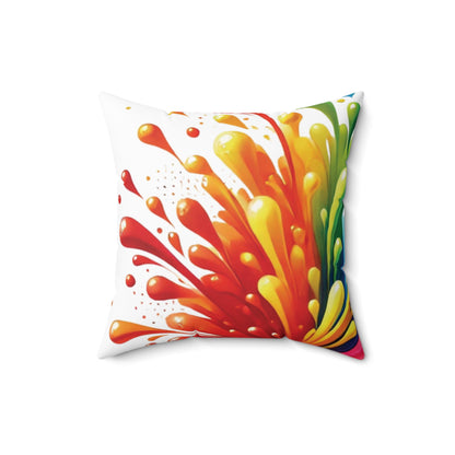 Color Splash - Spun Polyester Square Pillow