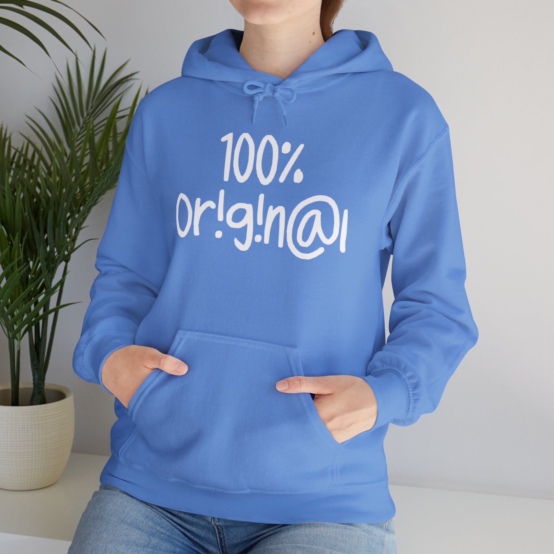"100% Or!g!n@l" - Unisex Heavy Blend™ Hooded Sweatshirt - Creatively Designed Shop
