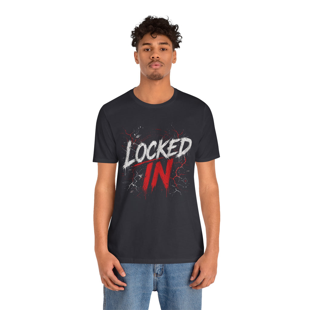 Locked In (Red) - Jersey Short Sleeve Tee