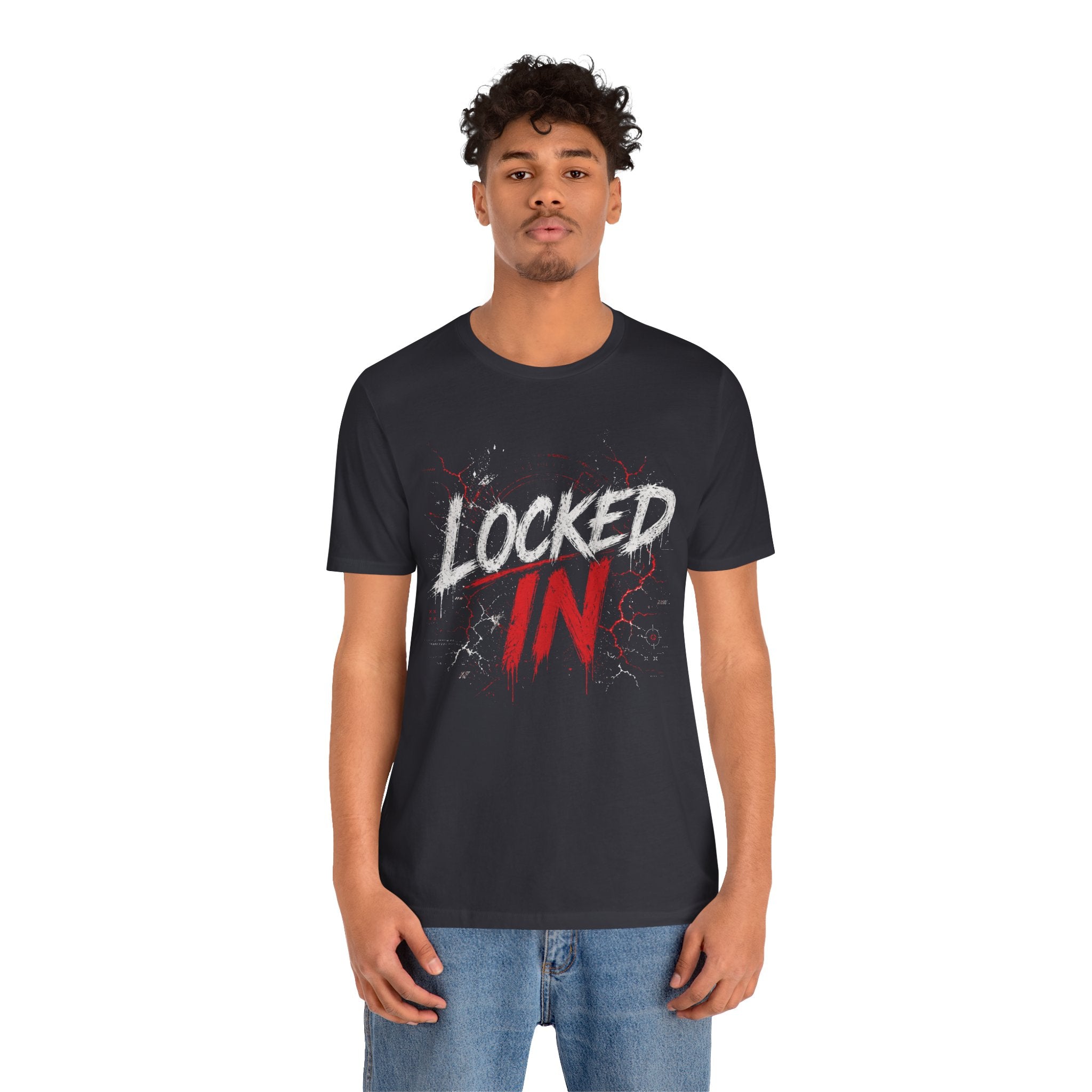 Locked In (Red) - Jersey Short Sleeve Tee