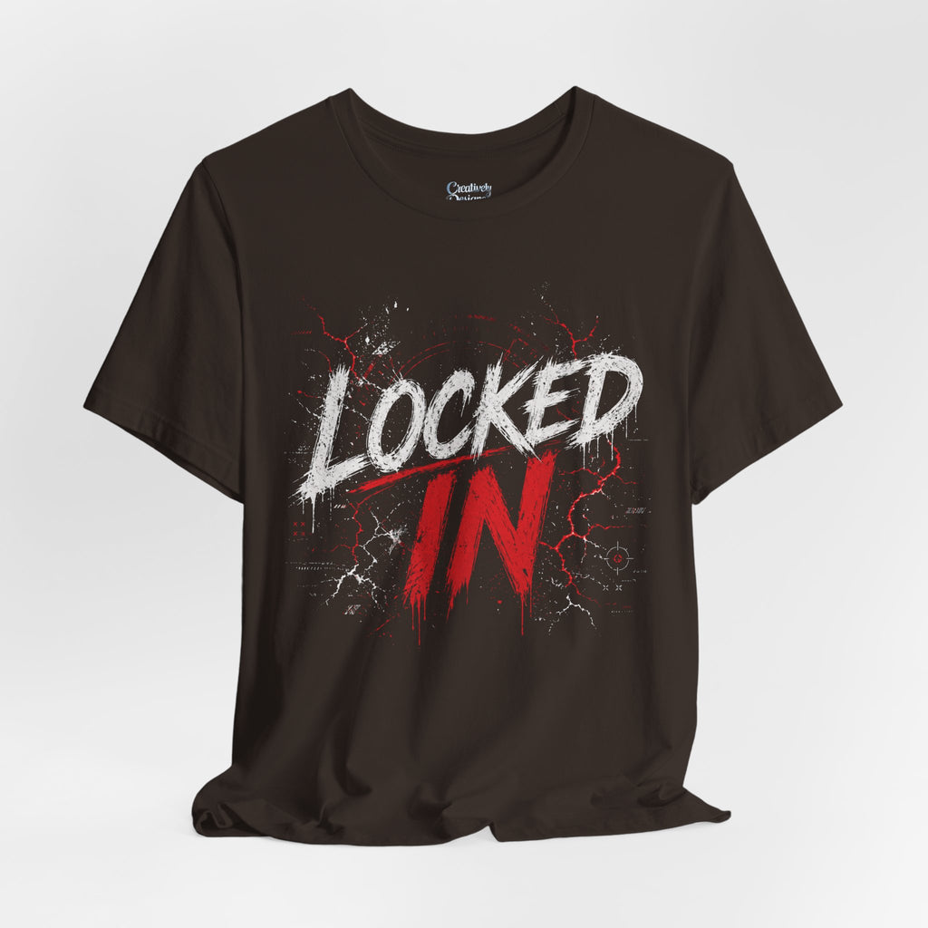 Locked In (Red) - Jersey Short Sleeve Tee