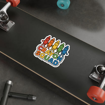 Crayon Squad - Die-Cut Sticker