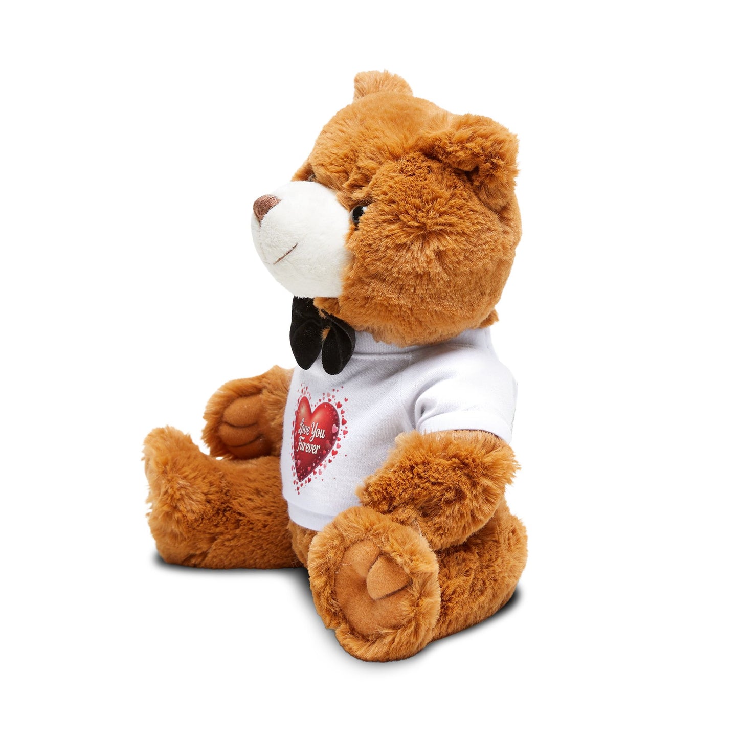 Adorable Teddy Bear with 'Love You Furever' T-Shirt