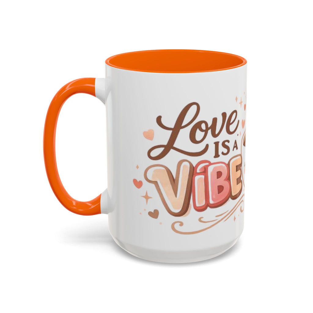 Love Is a Vibe – Accent Coffee Mug