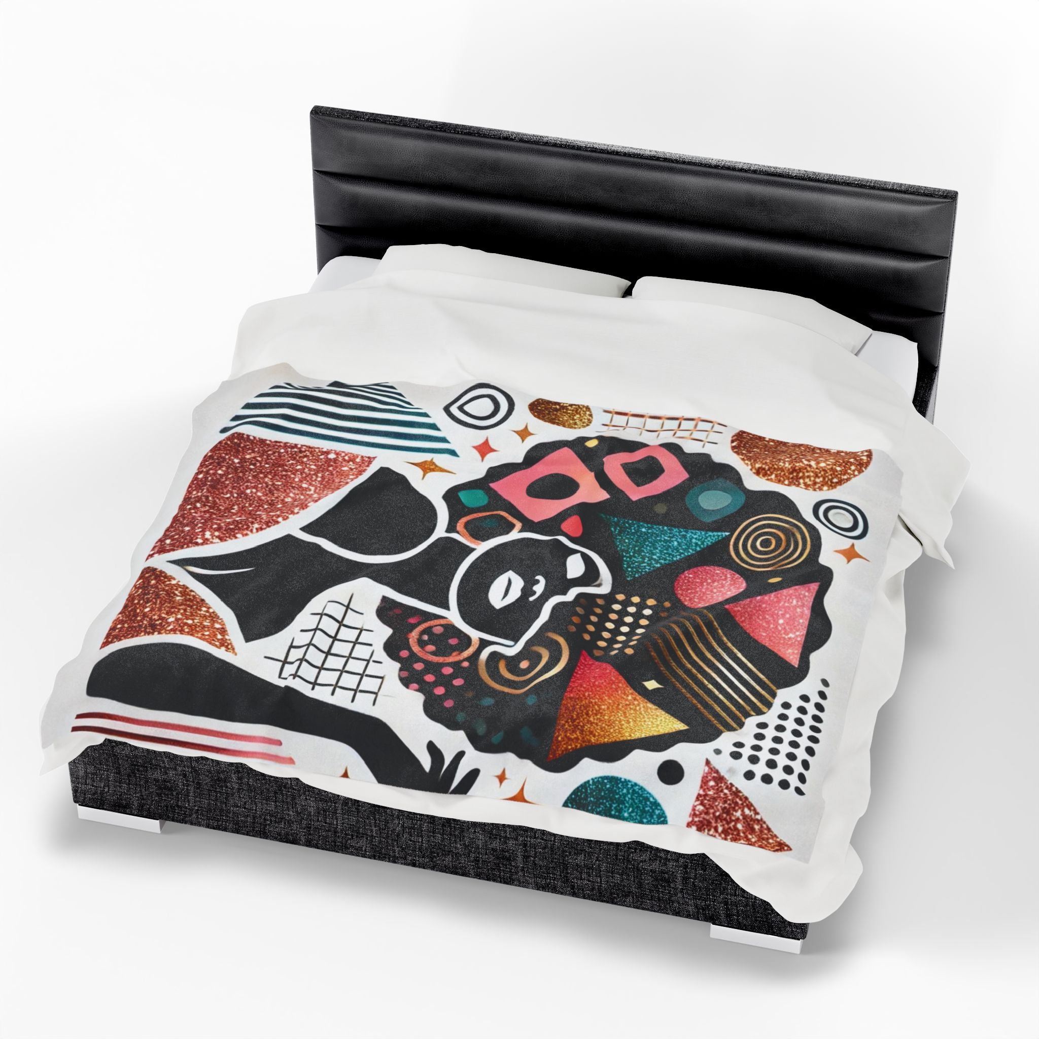 Crowned in Confidence – Plush Velveteen Blanket