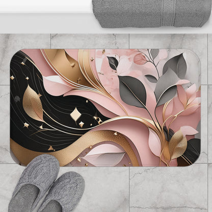 Pink Elegant Abstract - Bath Mat