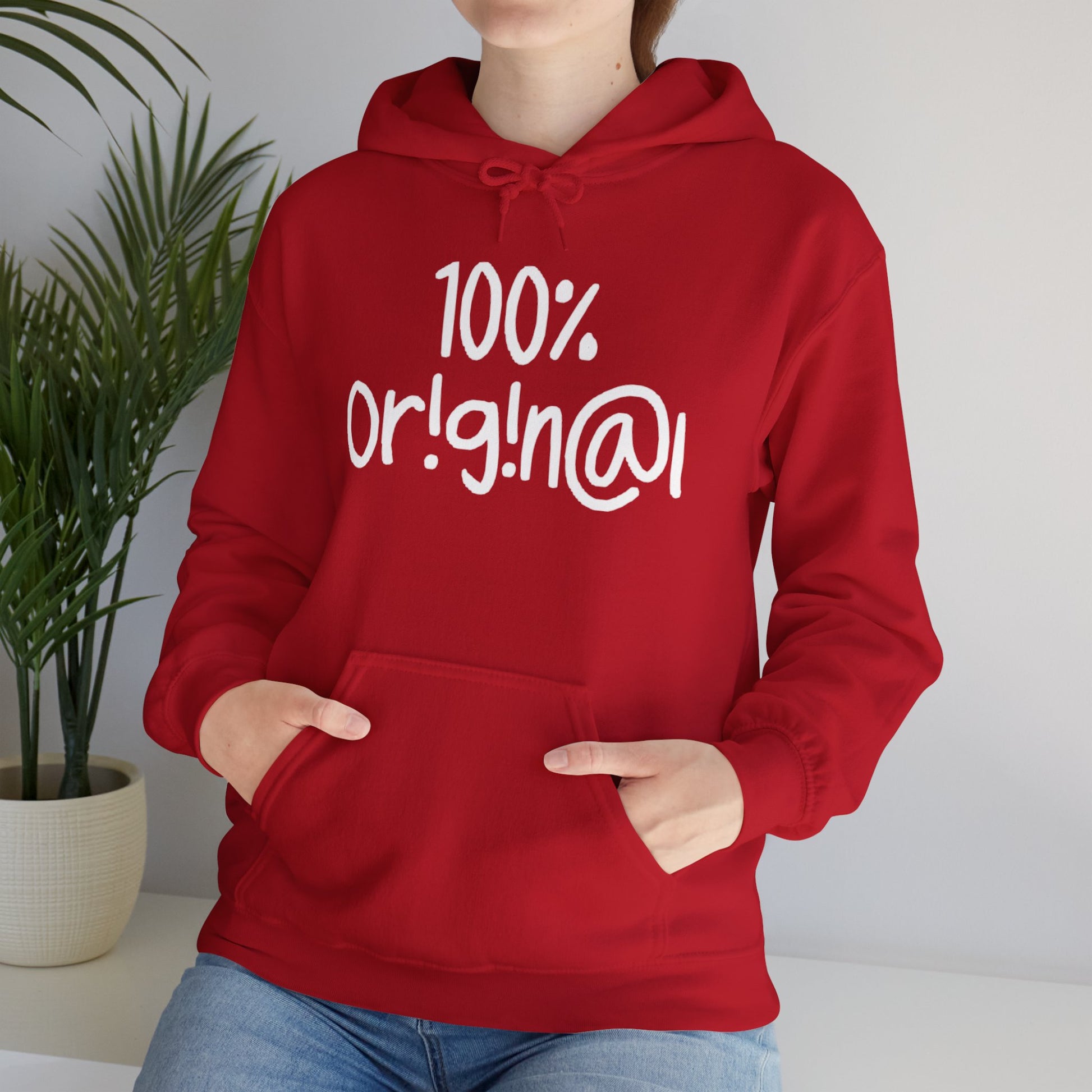 "100% Or!g!n@l" - Unisex Heavy Blend™ Hooded Sweatshirt - Creatively Designed Shop