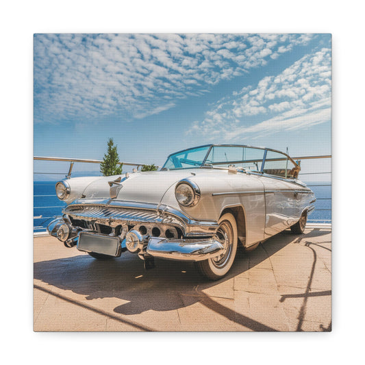 Vintage Car on a Yacht - Canvas Gallery Wraps