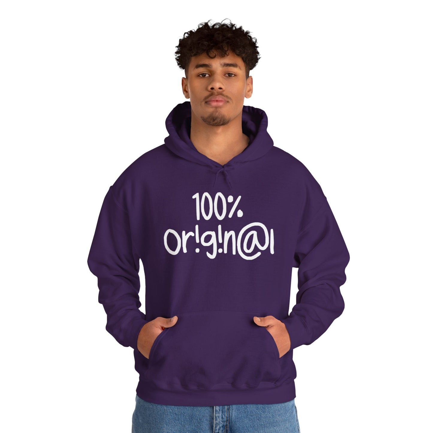 "100% Or!g!n@l" - Unisex Heavy Blend™ Hooded Sweatshirt