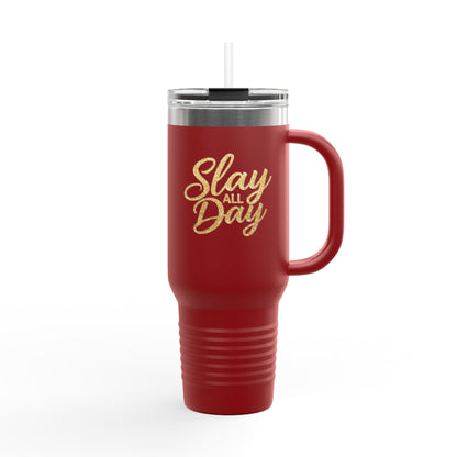 "Slay All Day" - Insulated Travel Mug, 40oz