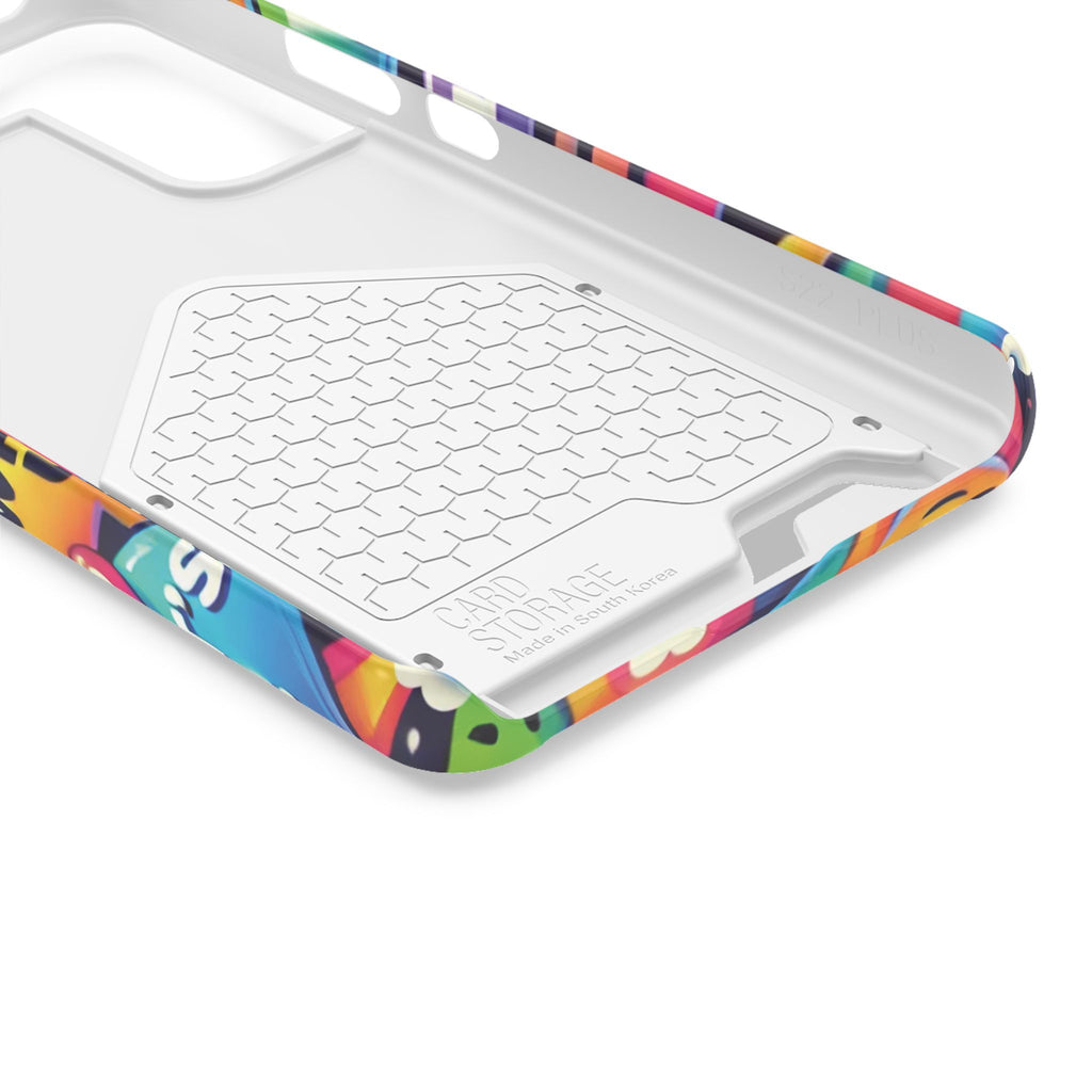 "Text Bubbles" - Phone Case With Card Holder