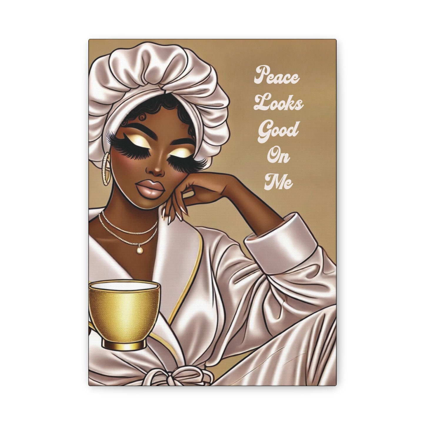 Peace Looks Good On Me - Canvas Art