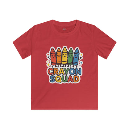 Crayon Squad - Kids Softstyle Tee