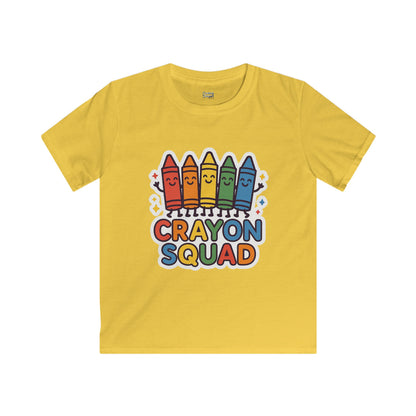 Crayon Squad - Kids Softstyle Tee