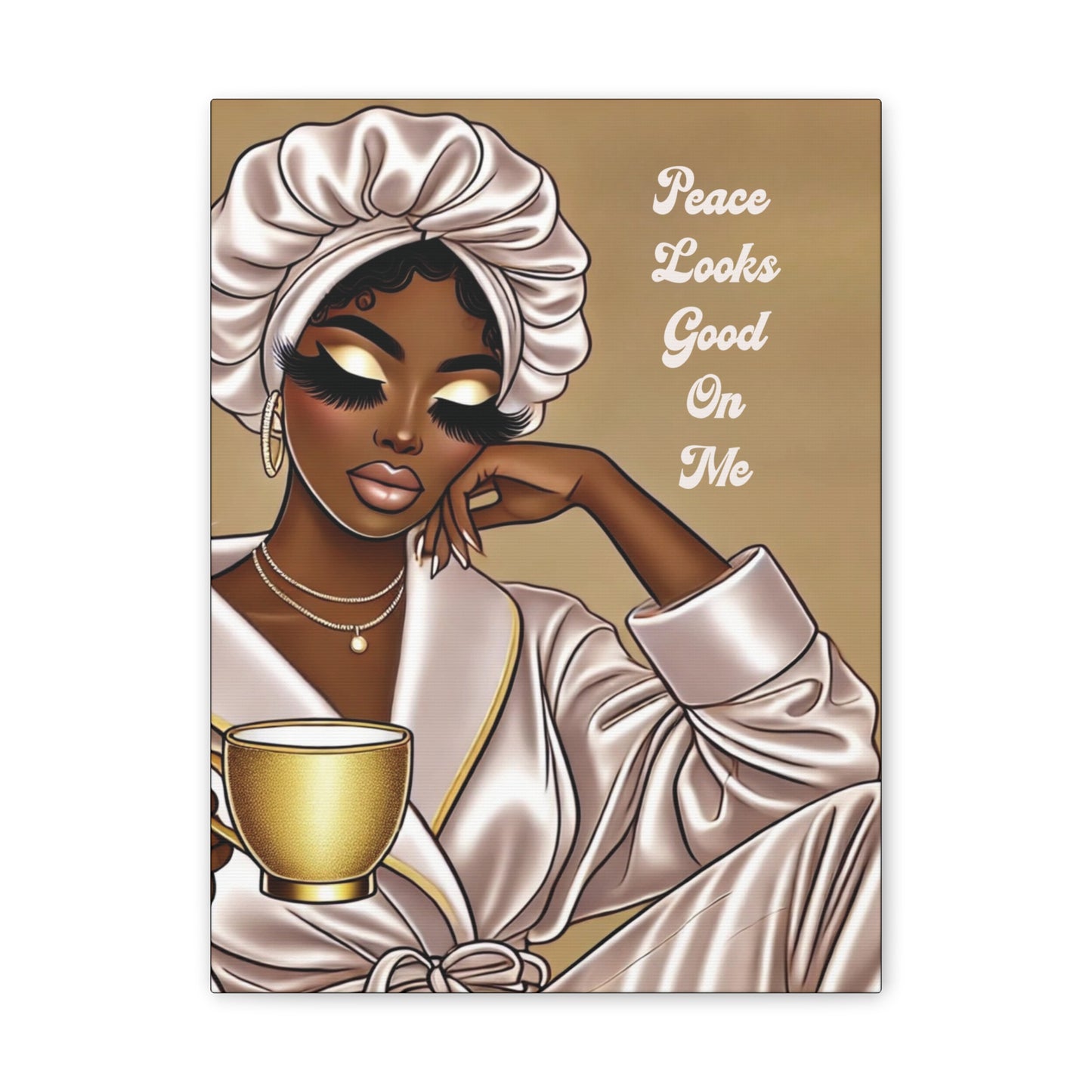 Peace Looks Good On Me - Canvas Art