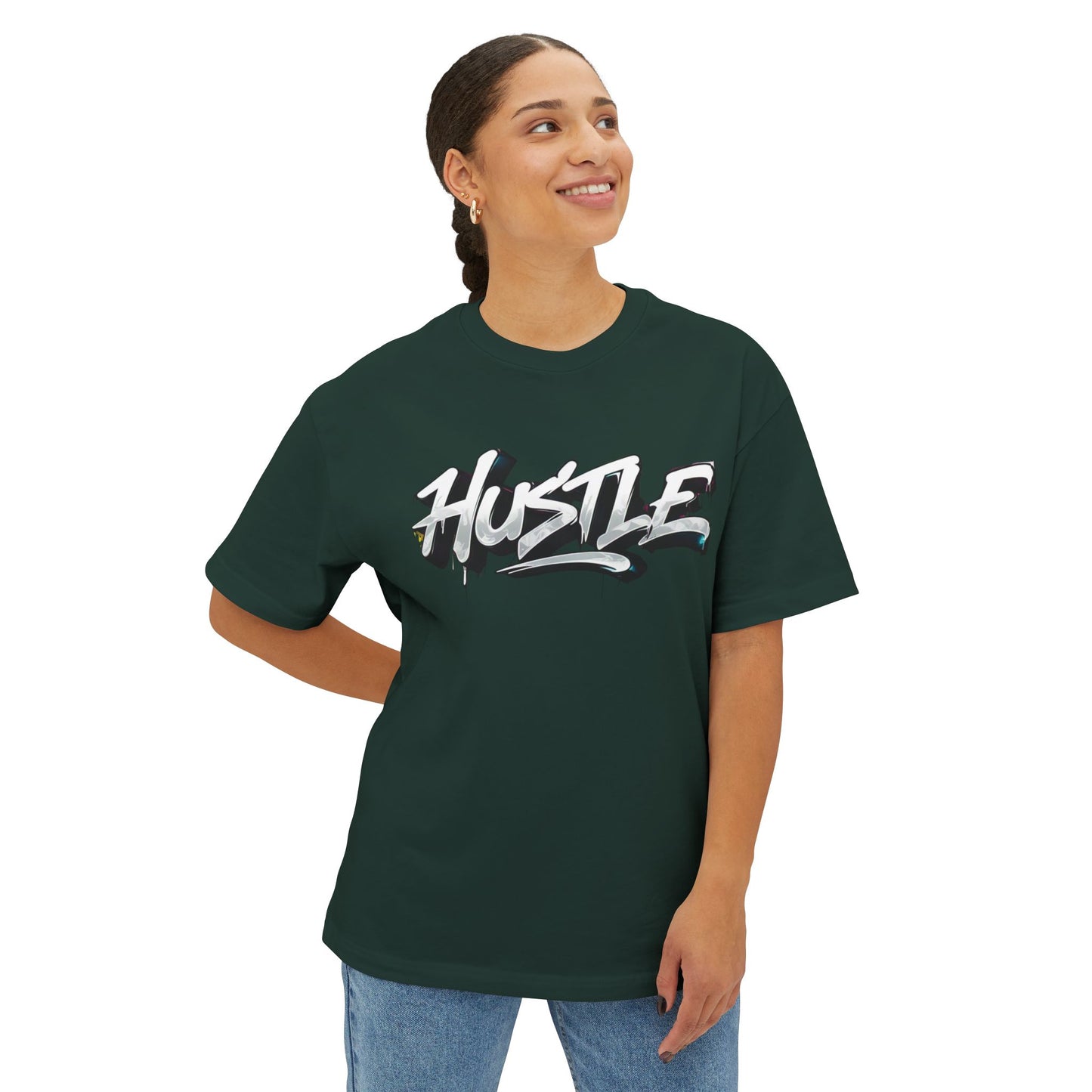 Hustle - Unisex Oversized Boxy Tee