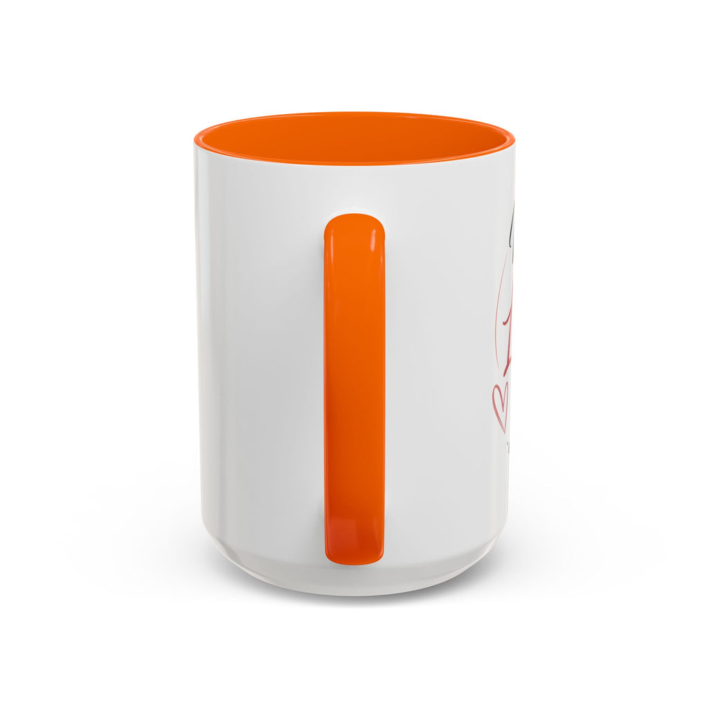 💖 Made With Love For [Name] – Best Mom. Always. - Personalized Accent Coffee Mug