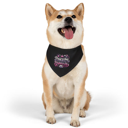 Pawsome Princess - Pet Bandana Collar