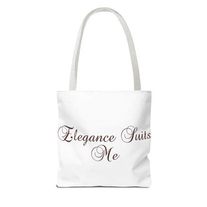 "Elegance Suits Me" (Purple) - Tote Bag (AOP)