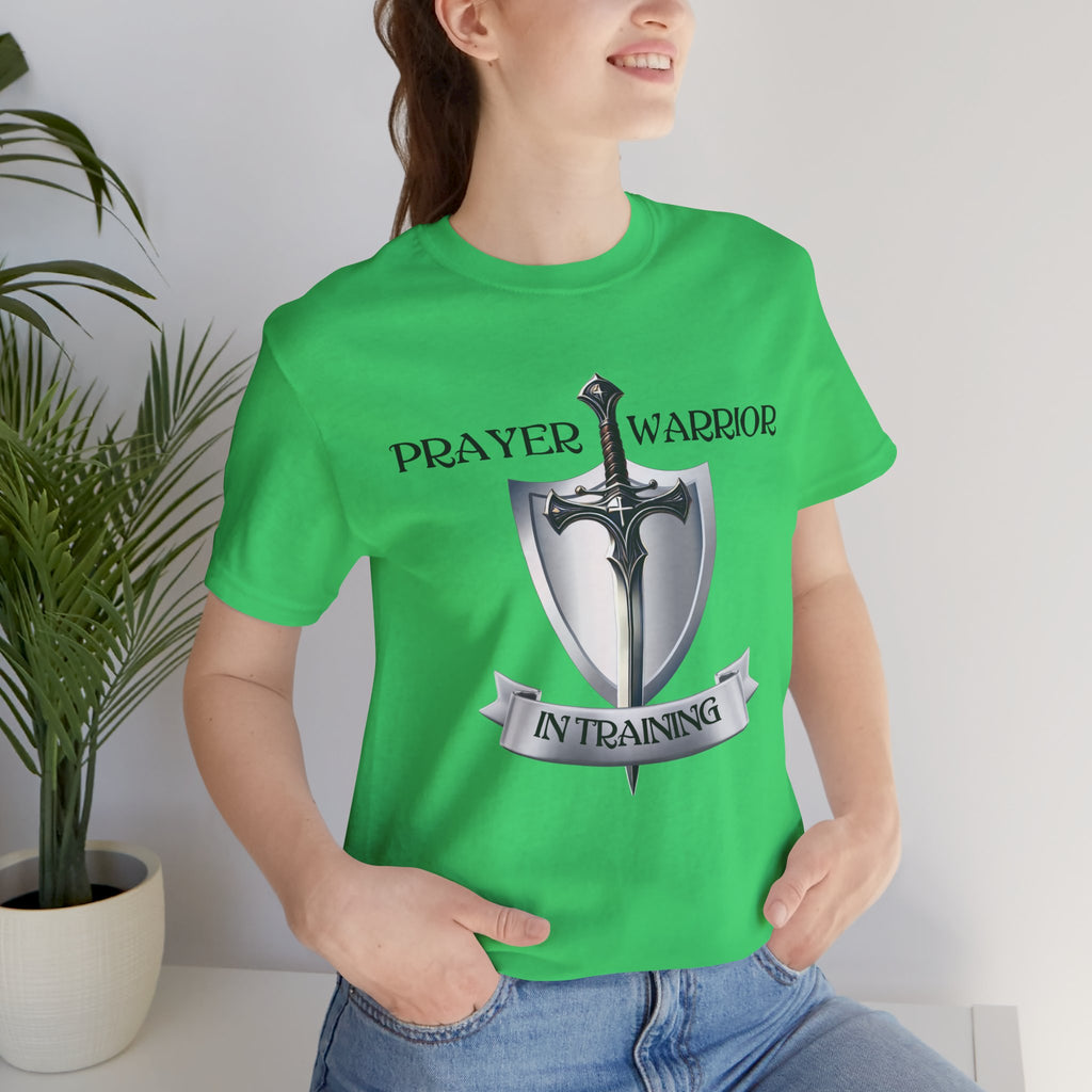 Prayer Warrior in Training - Unisex Jersey Short Sleeve Tee