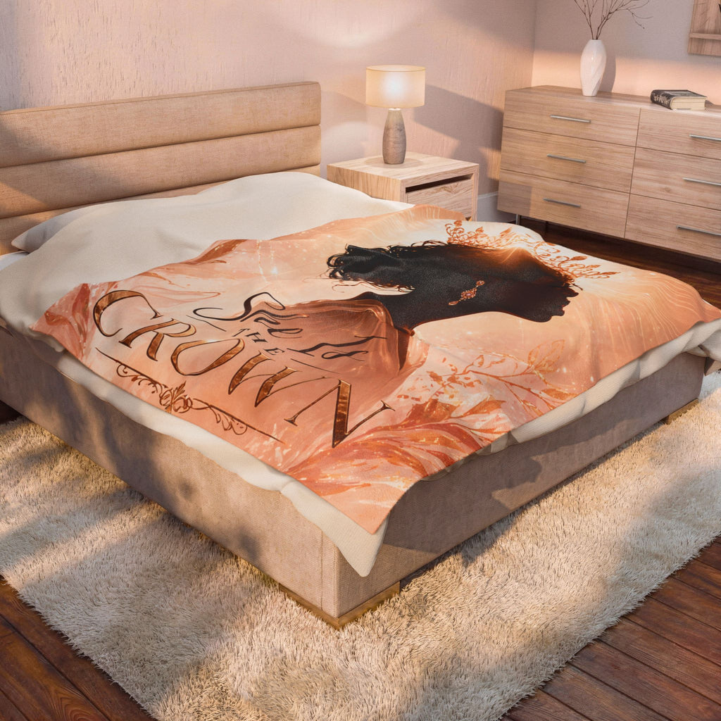 She Is the Crown - Velveteen Plush Blanket
