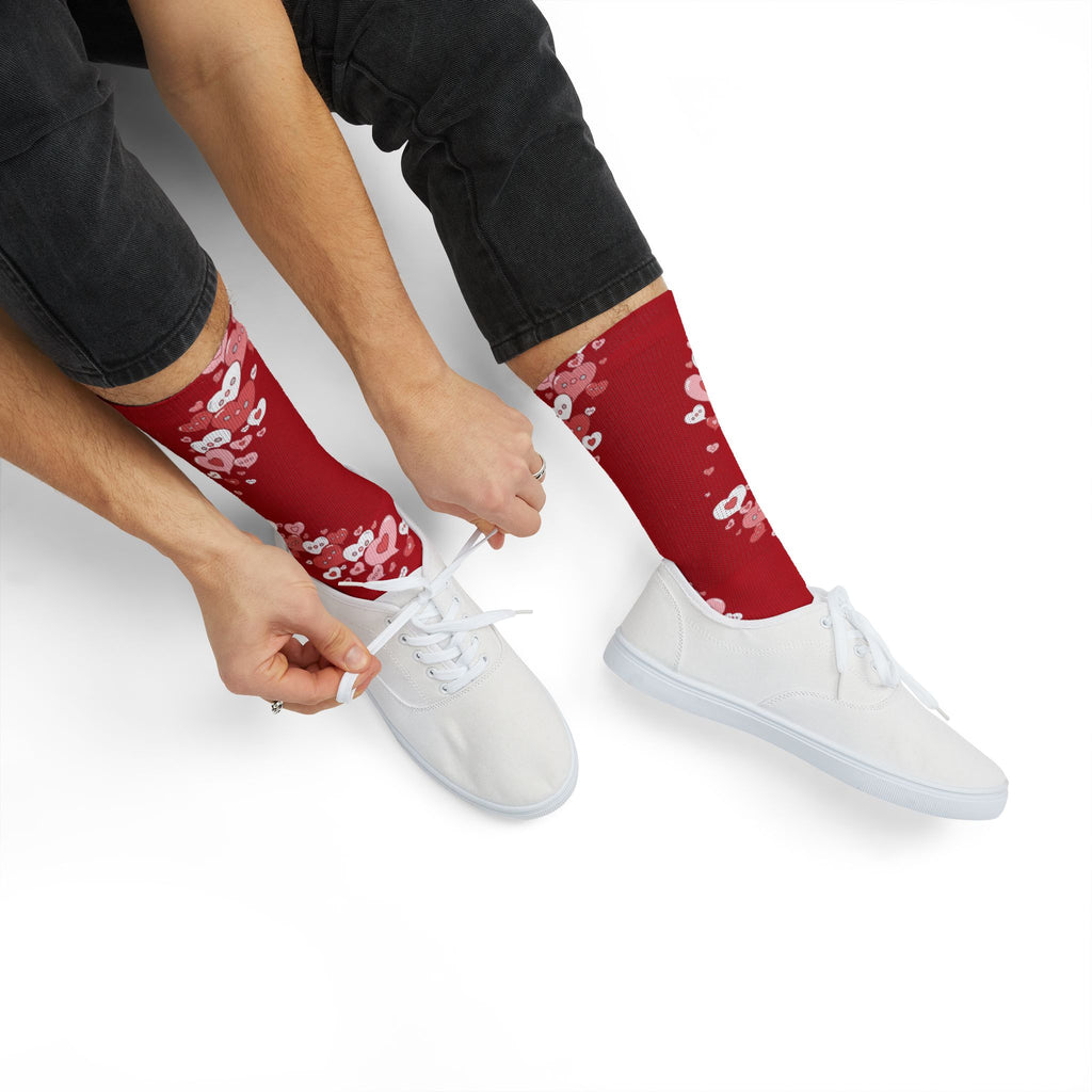 Conversation Bubble Hearts Socks