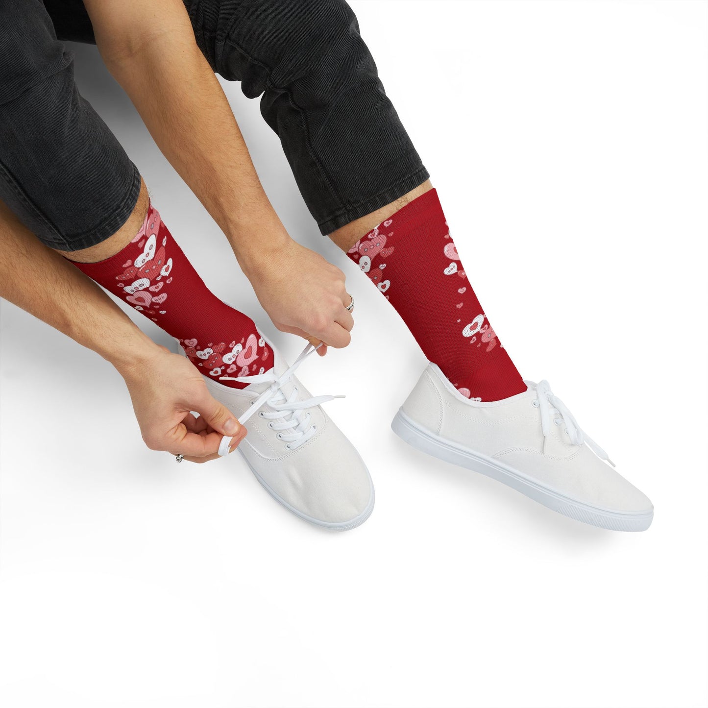 Conversation Bubble Hearts Socks