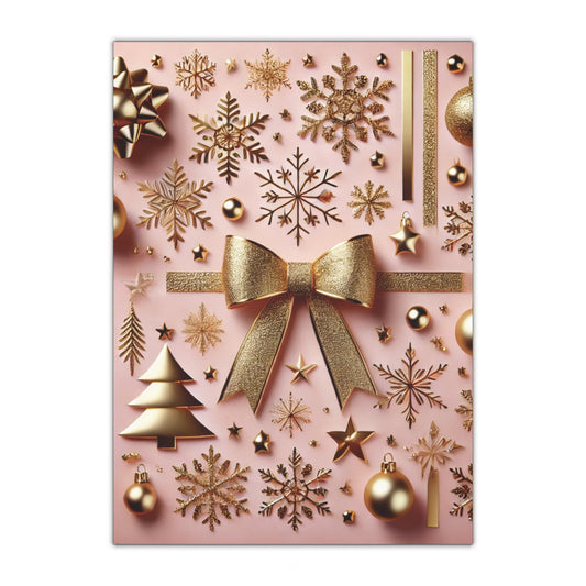 Pink & Gold Glam - Gift Wrapping Paper Sheets, 1pc