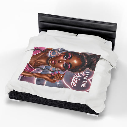 I Am the Prize - Velveteen Plush Blanket