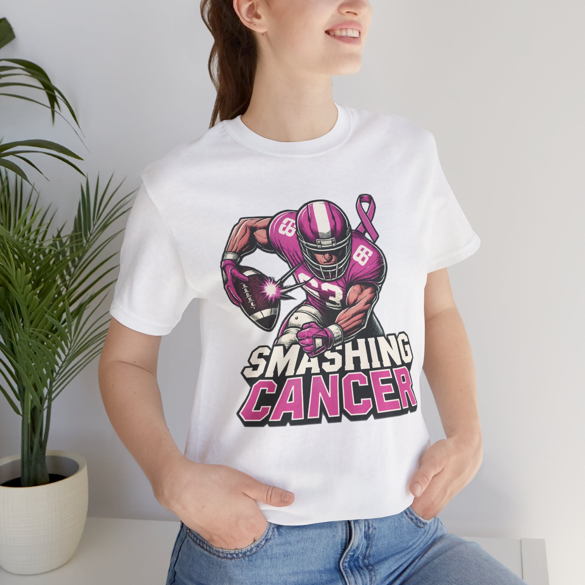 Smashing Cancer - Unisex Jersey Short Sleeve Tee