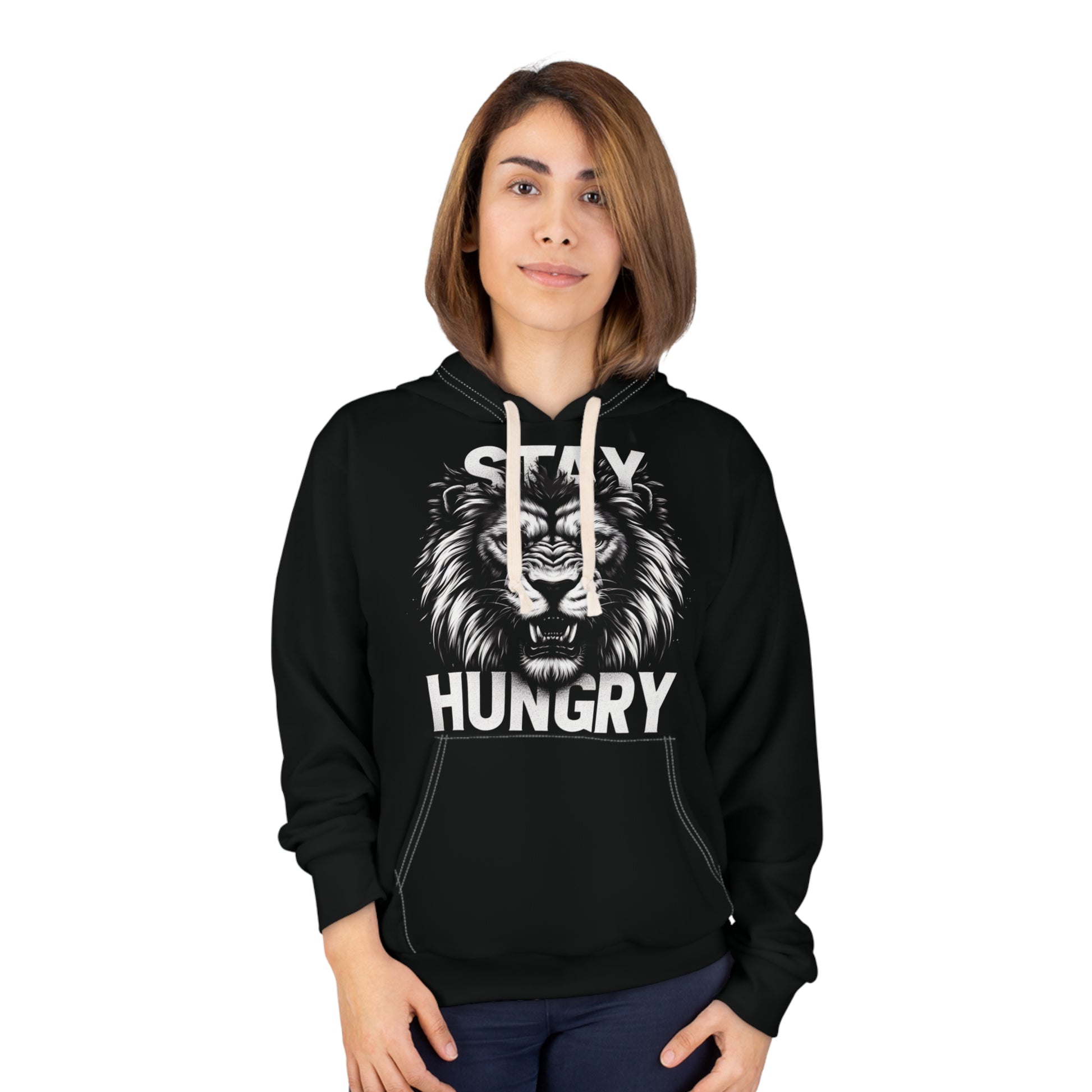 Stay Hungry - Unisex Pullover Hoodie (AOP) - Creatively Designed Shop