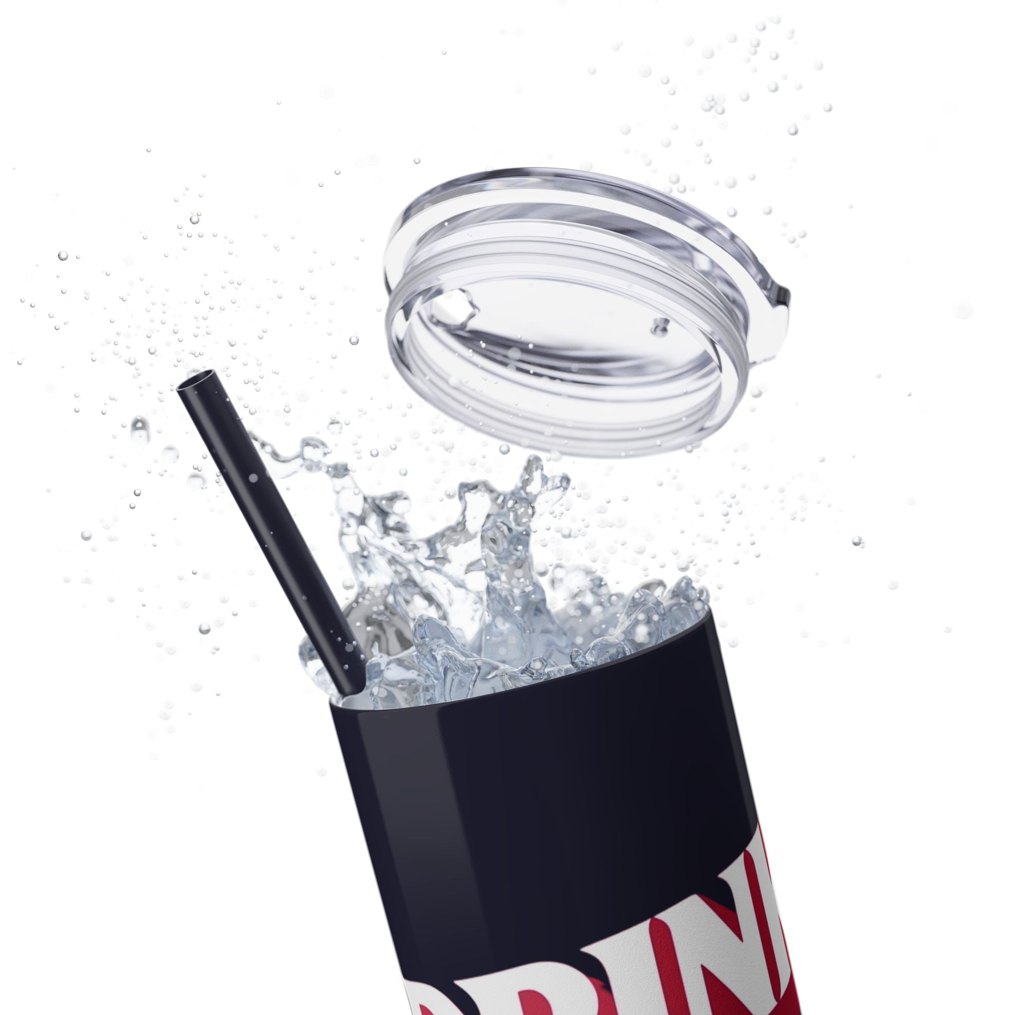 Drink Like A Boss - Skinny Tumbler with Straw, 20oz