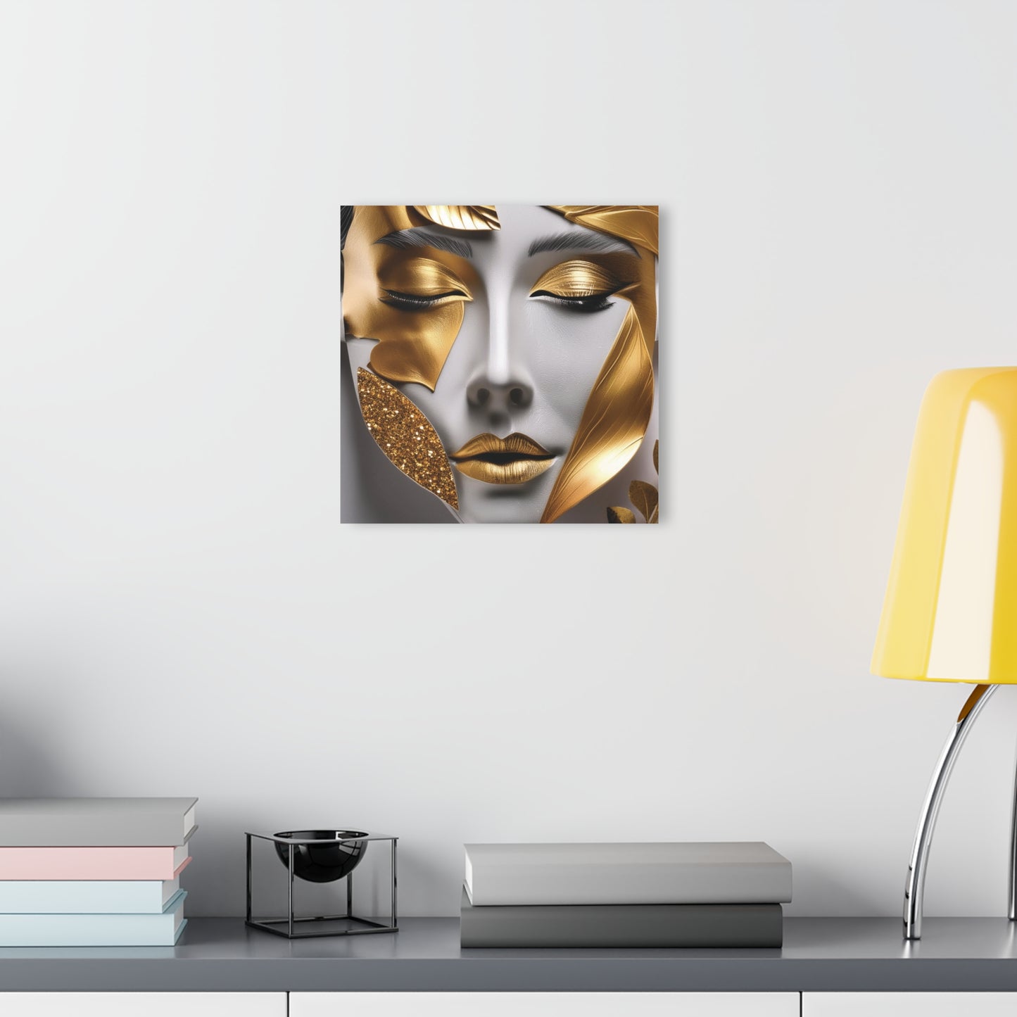 Gold Abstract - Acrylic Prints (French Cleat Hanging)