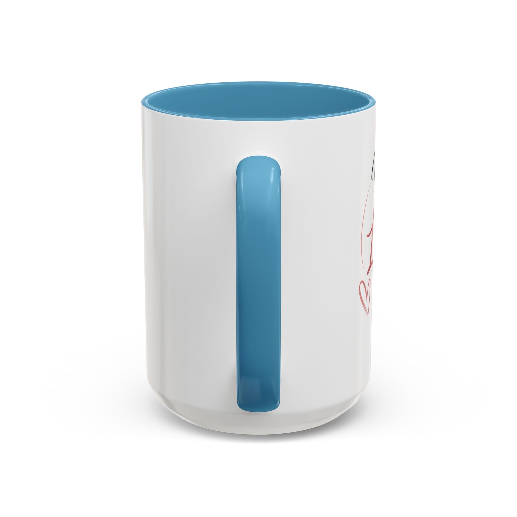 💖 Made With Love For [Name] – Best Mom. Always. - Personalized Accent Coffee Mug