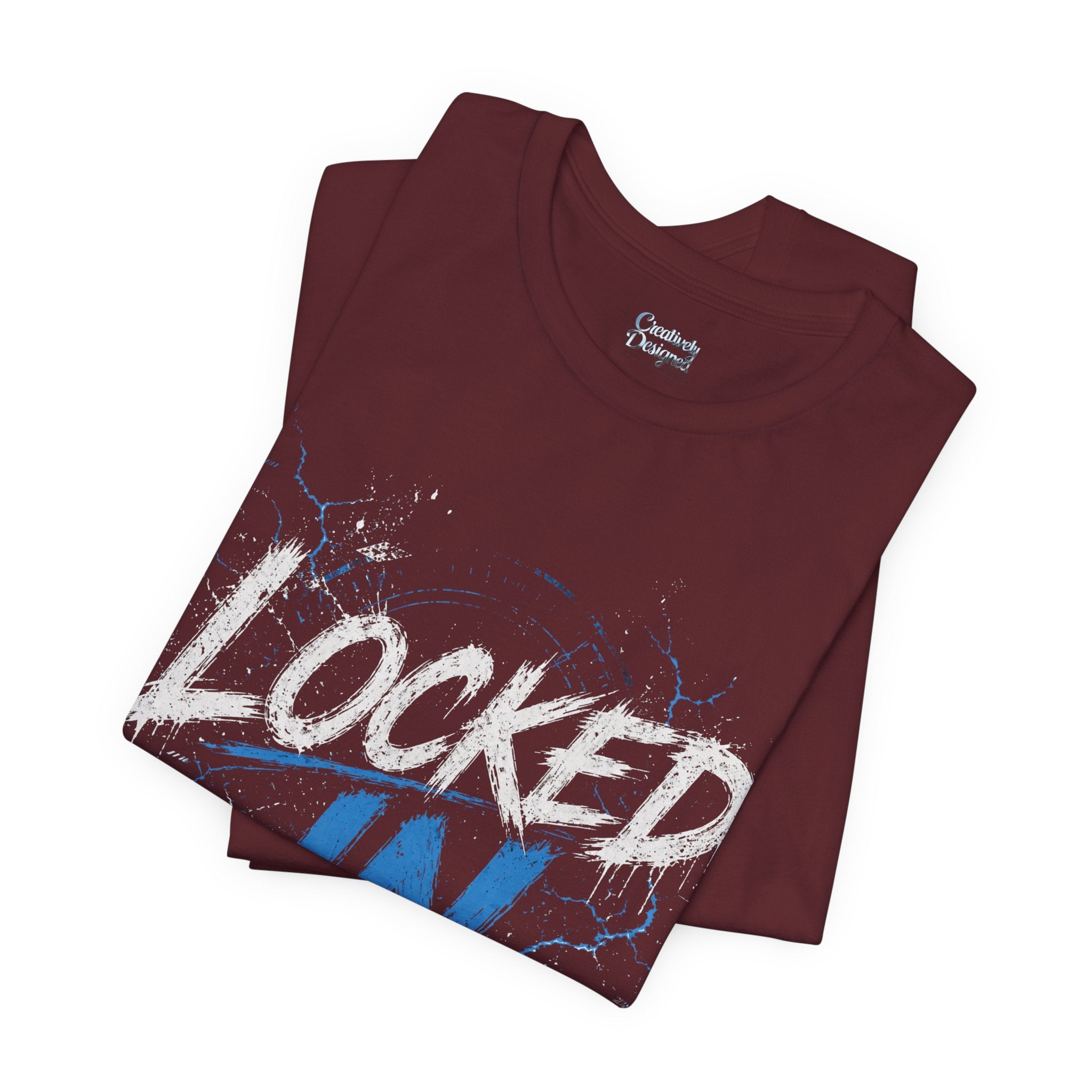 Locked In (Blue) - Jersey Short Sleeve Tee