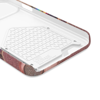 "Bronze Kiss" - Phone Case With Card Holder