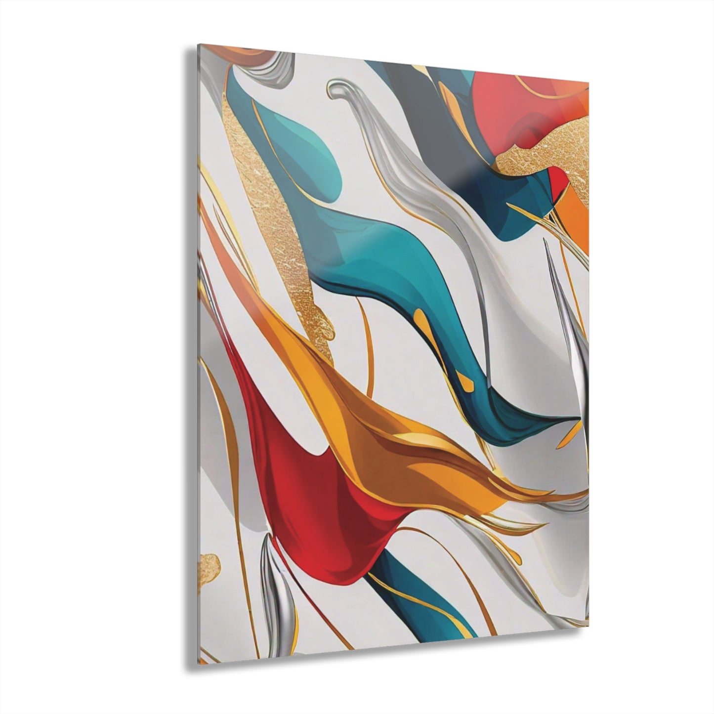 Multi-Colored Abstract - Acrylic Prints (French Cleat Hanging)