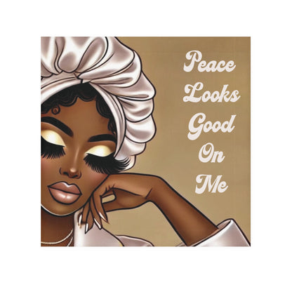 Peace Looks Good On Me - Face Towel