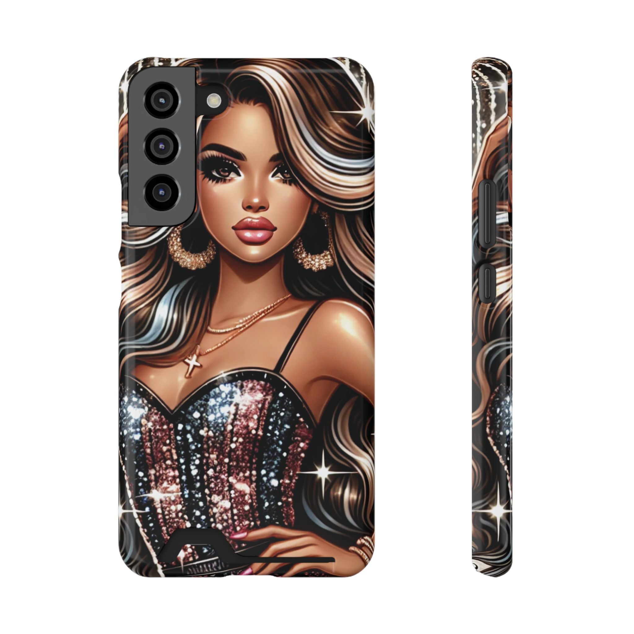 "Beautiful" - Phone Case With Card Holder