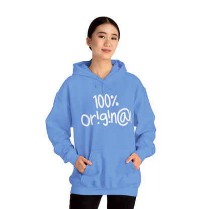 "100% Or!g!n@l" - Unisex Heavy Blend™ Hooded Sweatshirt - Creatively Designed Shop