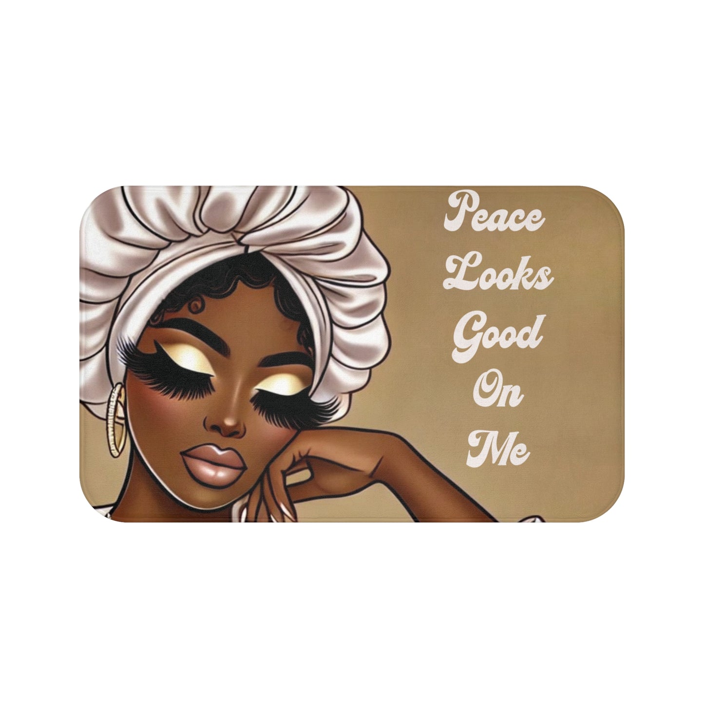 Peace Looks Good On Me - Bath Mat