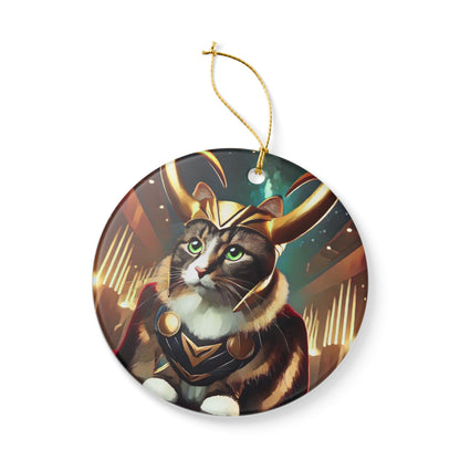 "A Very Loki Christmas" - Ceramic Decoration Ornament, (1pc)