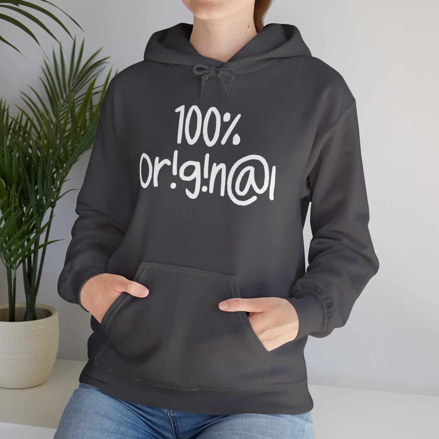 "100% Or!g!n@l" - Unisex Heavy Blend™ Hooded Sweatshirt - Creatively Designed Shop