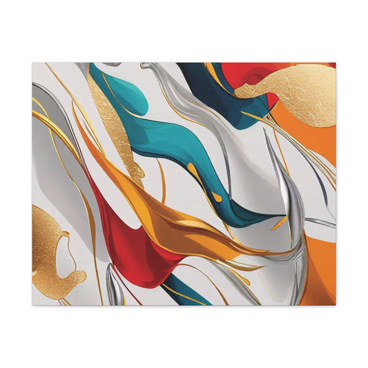 Multi-Colored Abstract - Canvas Gallery Wraps