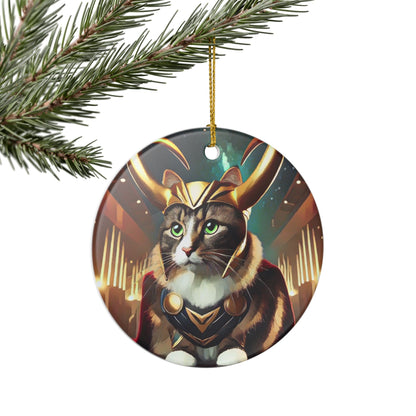 "A Very Loki Christmas" - Ceramic Decoration Ornament, (1pc)