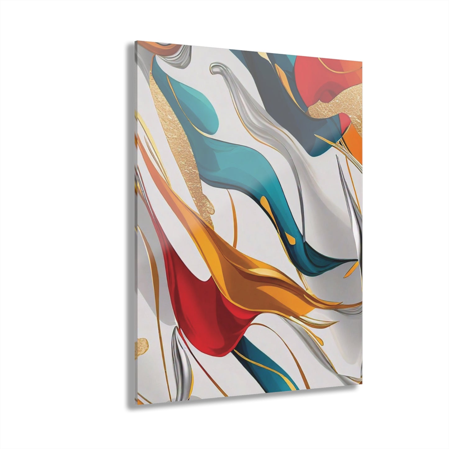 Multi-Colored Abstract - Acrylic Prints (French Cleat Hanging)