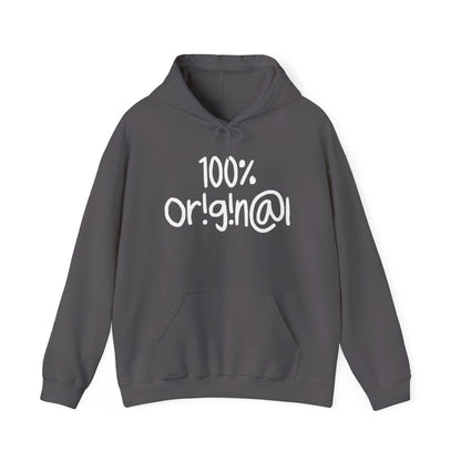 "100% Or!g!n@l" - Unisex Heavy Blend™ Hooded Sweatshirt - Creatively Designed Shop
