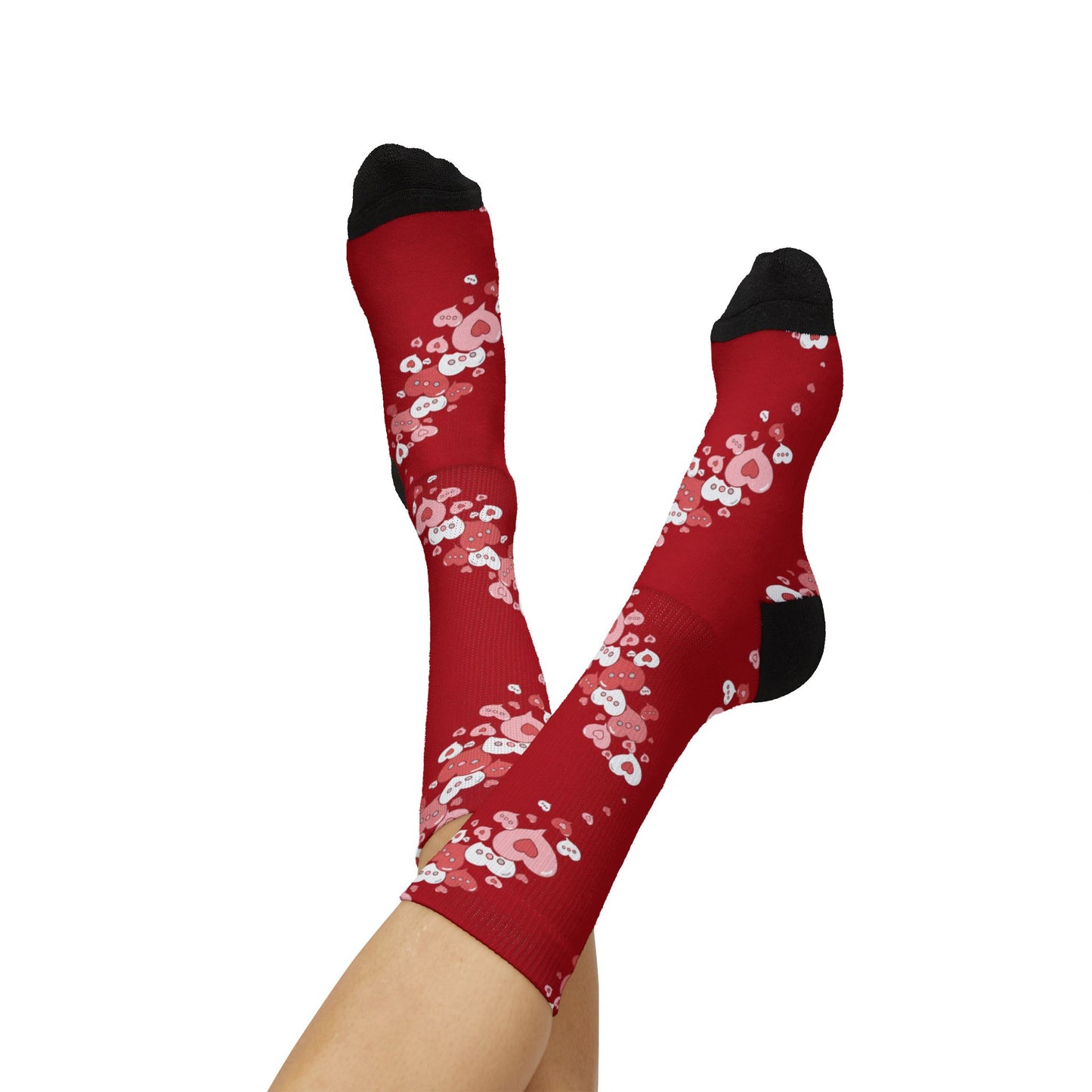 Conversation Bubble Hearts Socks