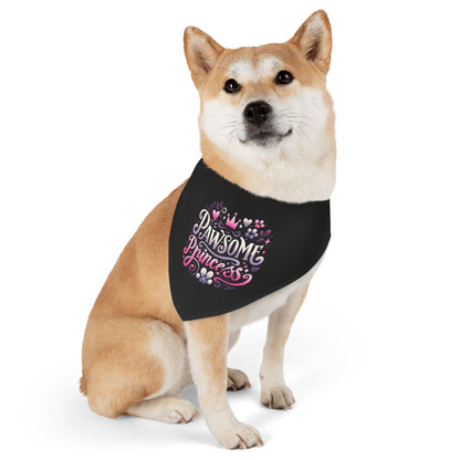 Pawsome Princess - Pet Bandana Collar - Creatively Designed Shop
